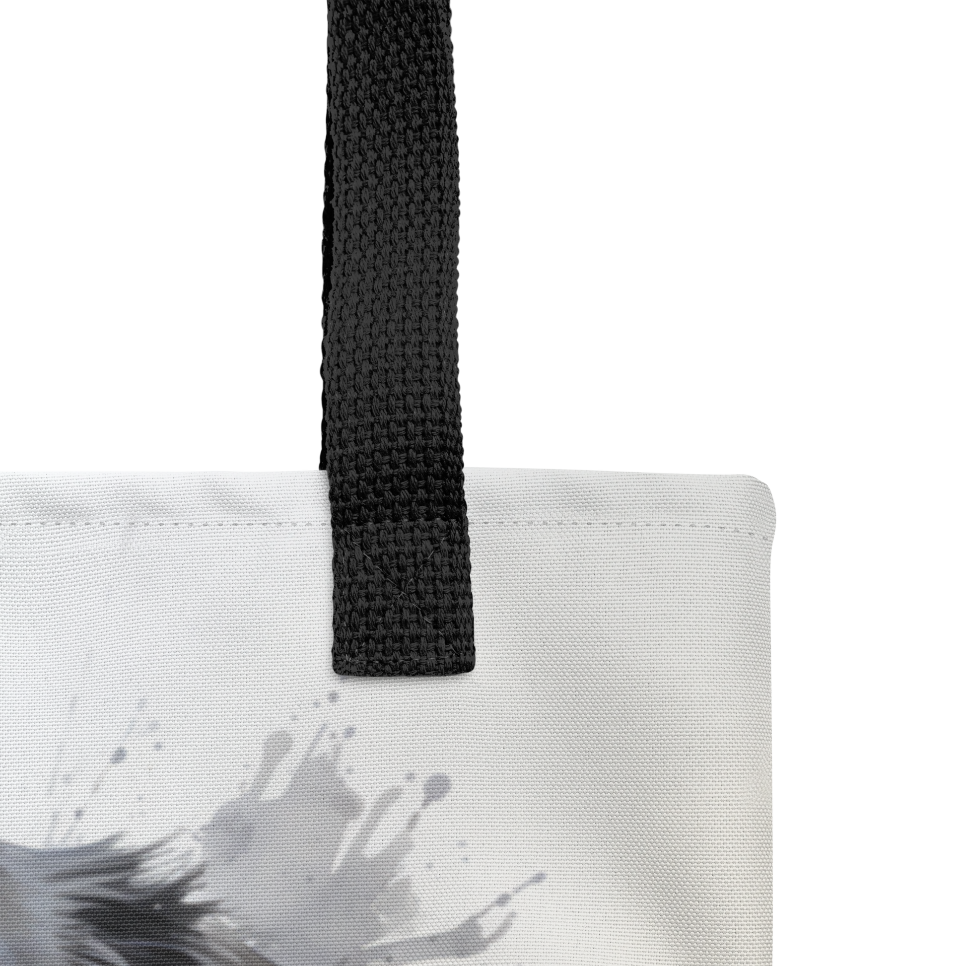 Black & White Watercolor Lab Tote Bag