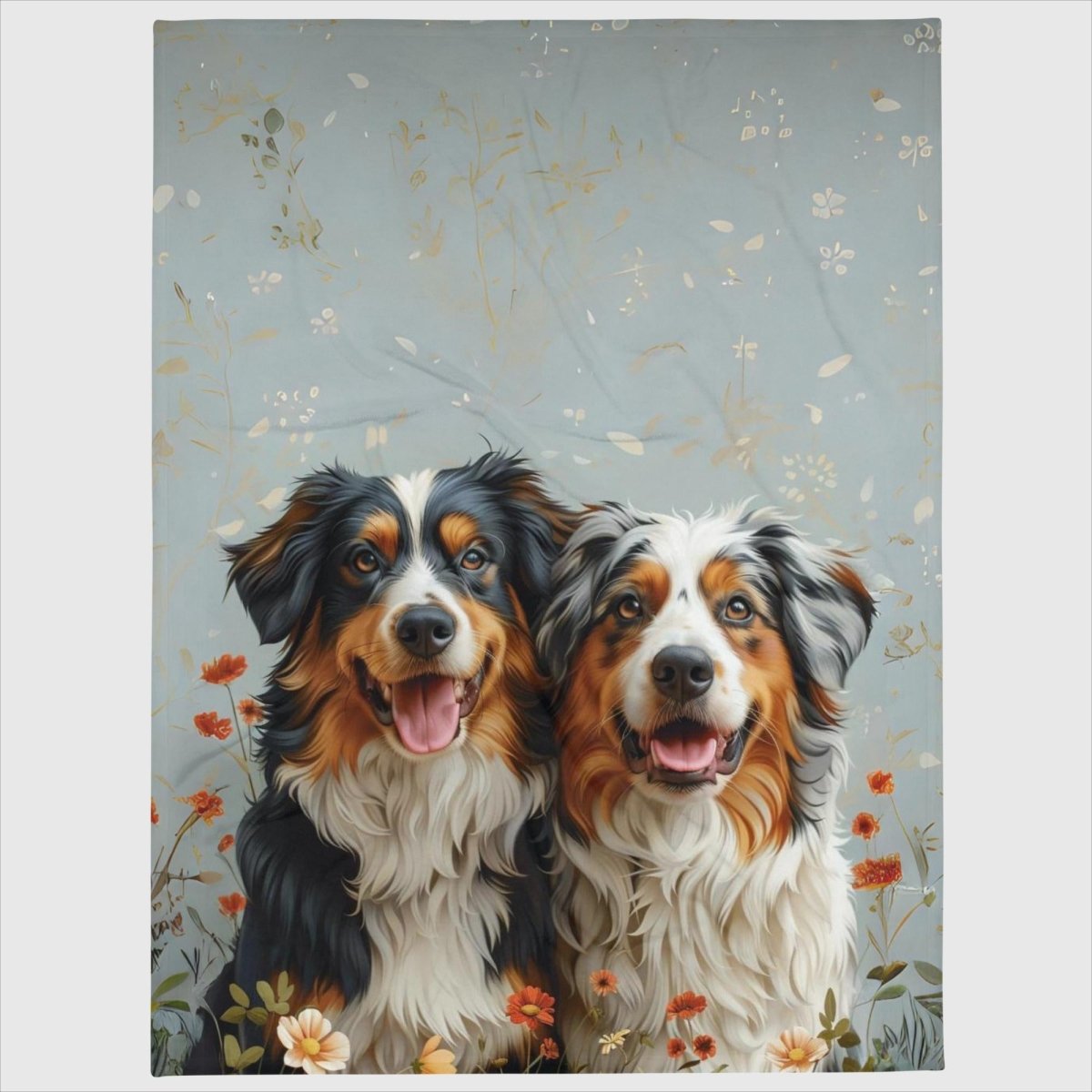 Australian Shepherd Love Throw Blanket - Funny Nikko