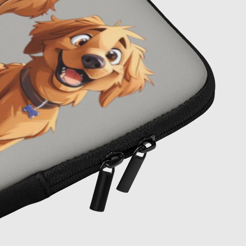 Eight Golden Puppies Laptop Sleeve - Funny Nikko