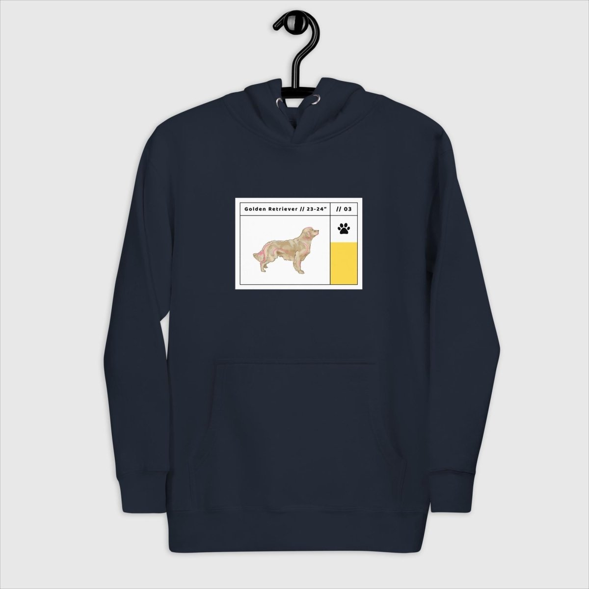 Golden Retriever Card Hoodie for Women - Funny Nikko