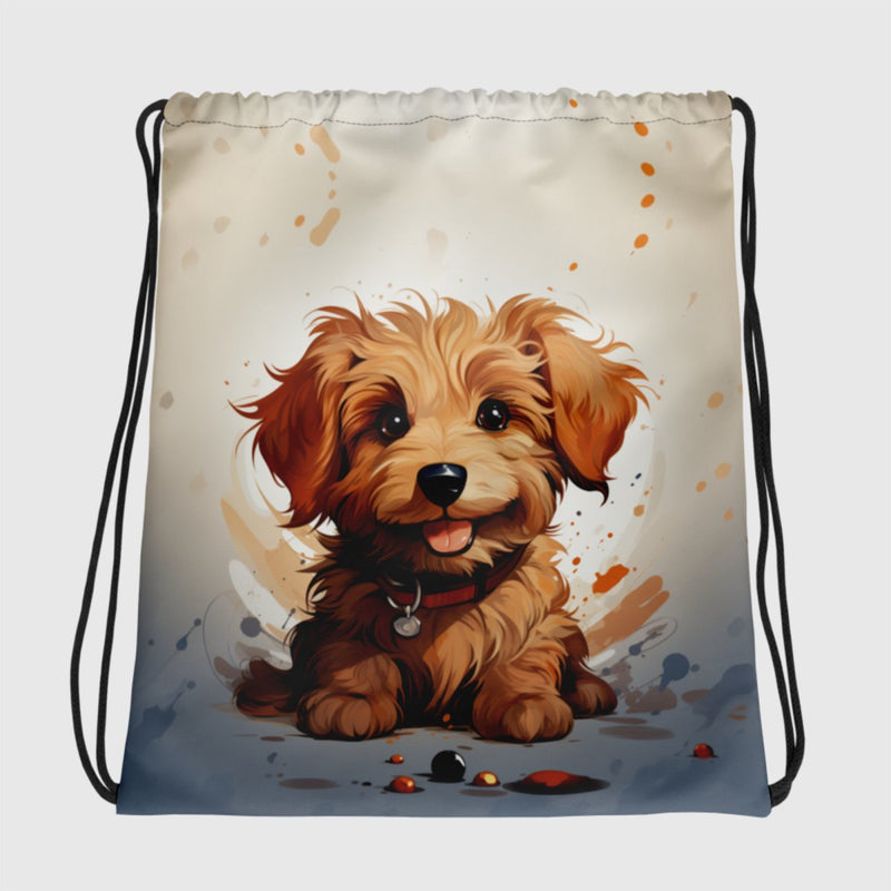 Goldendoodle Puppy String Bag - Funny Nikko