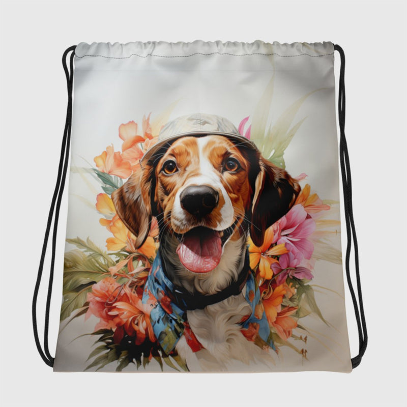 Hawaiian Beagle String Bag - Funny Nikko