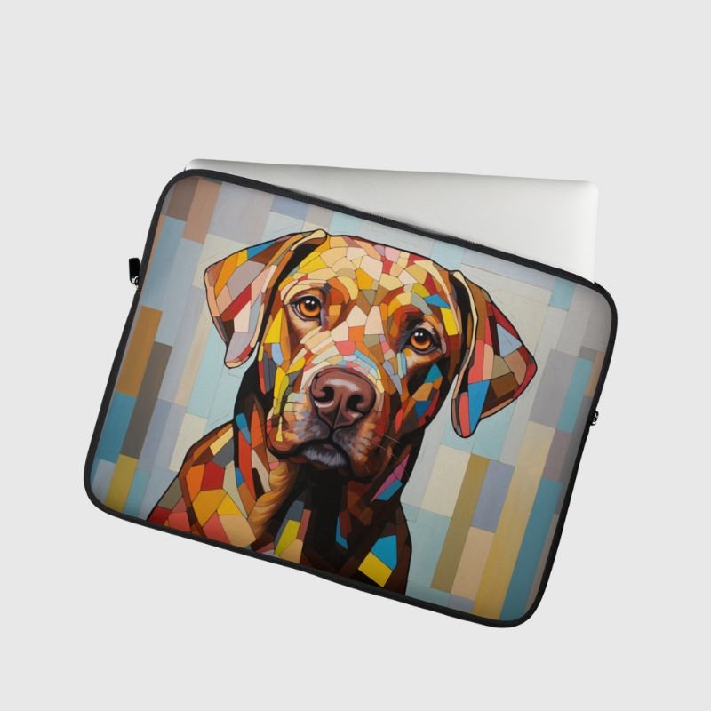 Labrador Mosaic Pattern Laptop Sleeve - Funny Nikko