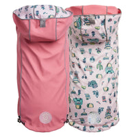 Reversible Elasto - Fit Raincoat - Pink/Pink - Funny Nikko