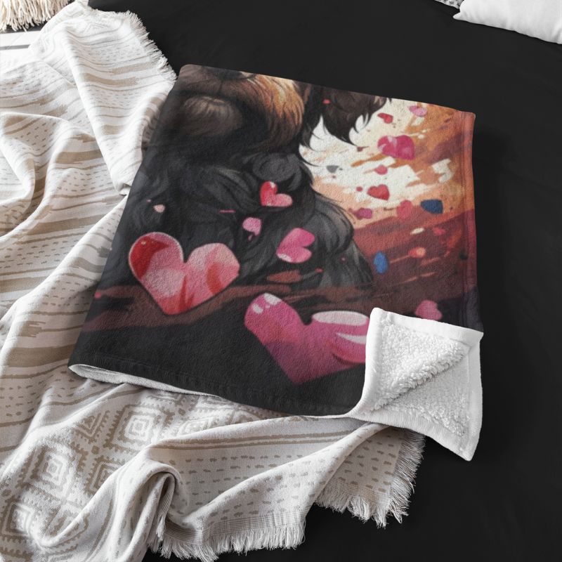 Shih Tzu Love Storm Throw Blanket - Funny Nikko