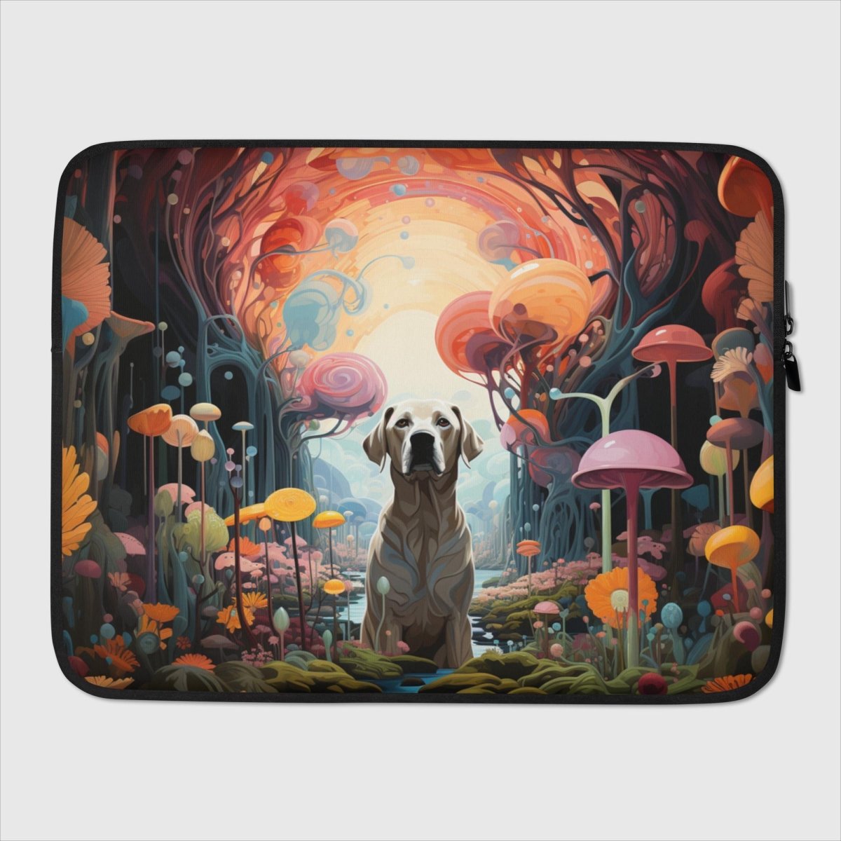 Surrealistic Labrador Laptop Sleeve - Funny Nikko