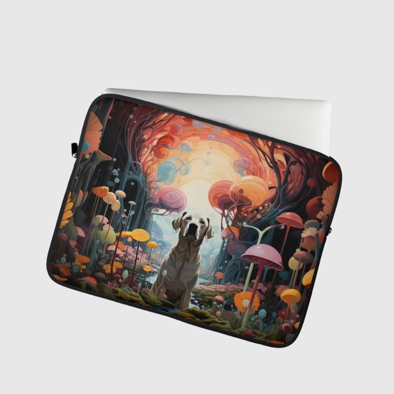 Surrealistic Labrador Laptop Sleeve - Funny Nikko