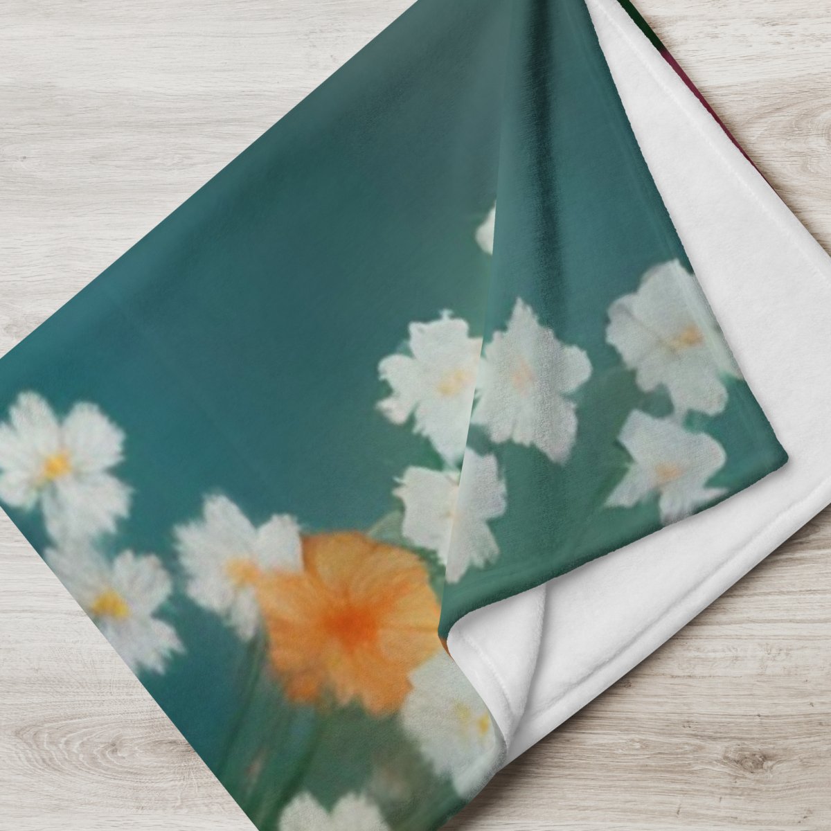 Vintage Shih Tzu Floral Throw Blanket - Funny Nikko