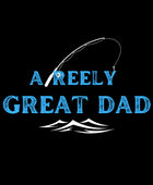 A reel great dad man t-shirt - Funny Nikko