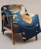 Adorable Corgi Love Throw Blanket - Funny Nikko
