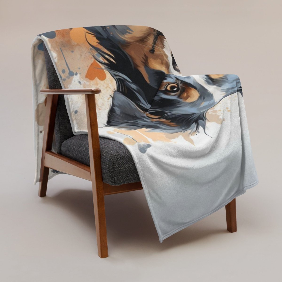 Australian Shepherd Love Throw Blanket - Funny Nikko