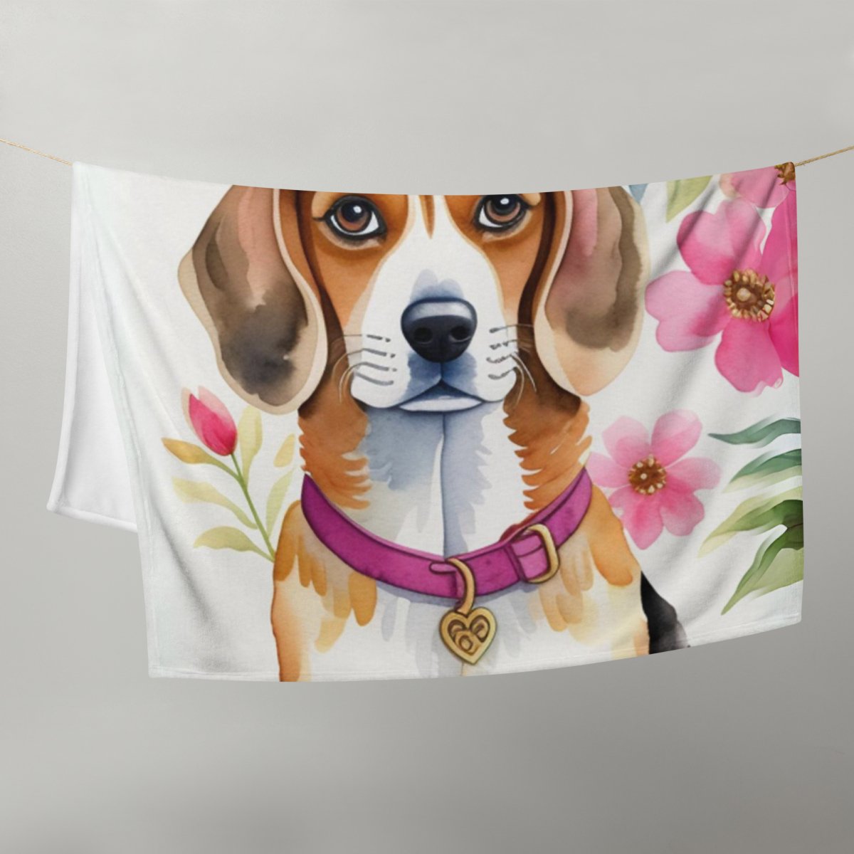 Beautiful Beagle Throw Blanket - Funny Nikko