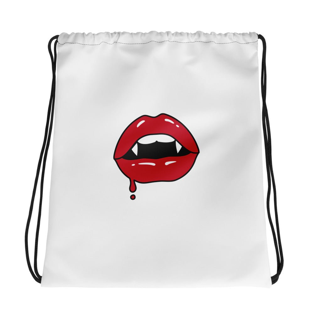 Bloody Lips Drawstring Bag - Funny Nikko