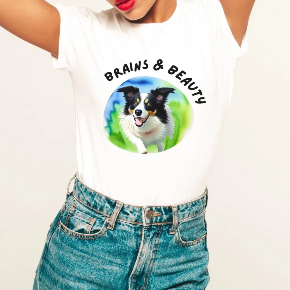 Brains & Beauty Staple T-Shirt - Funny Nikko
