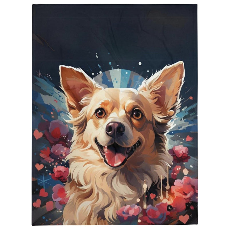 Chihuahua Burst of Love Throw Blanket - Funny Nikko