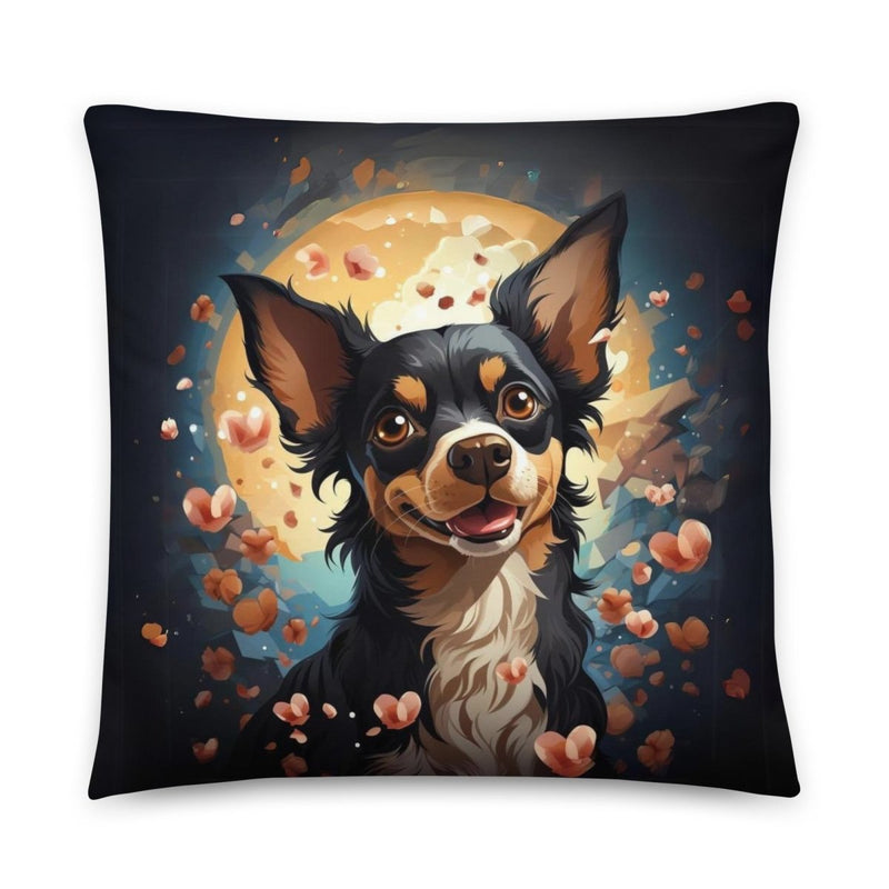 Chihuahua Love Story Throw Pillow - Funny Nikko