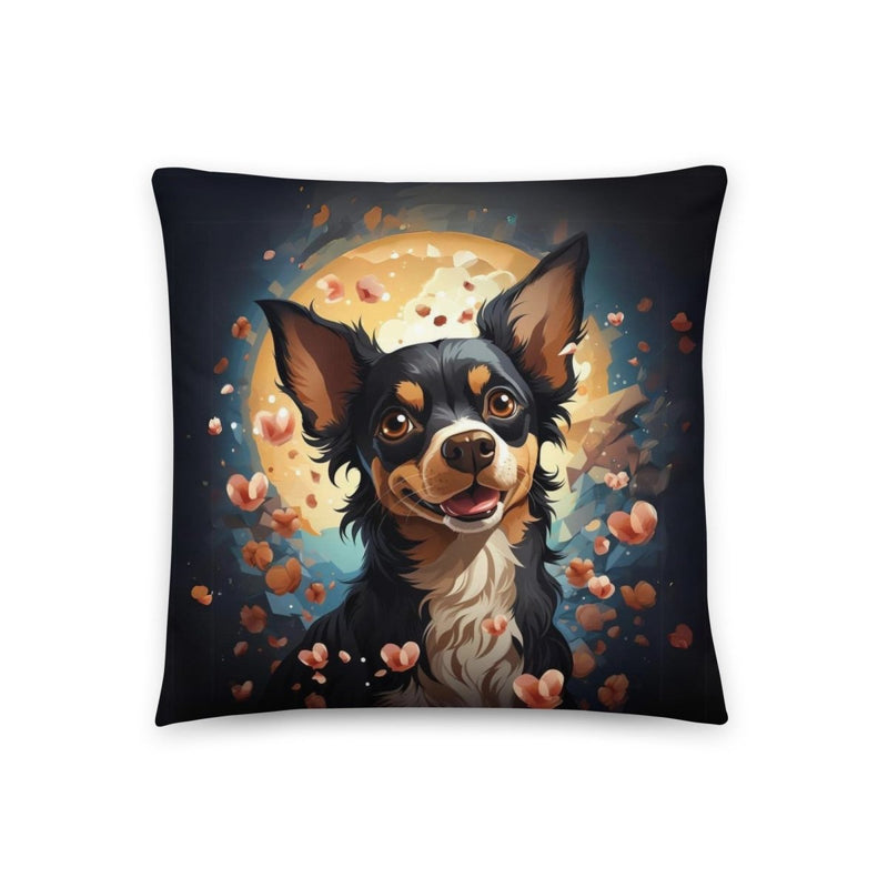 Chihuahua Love Story Throw Pillow - Funny Nikko