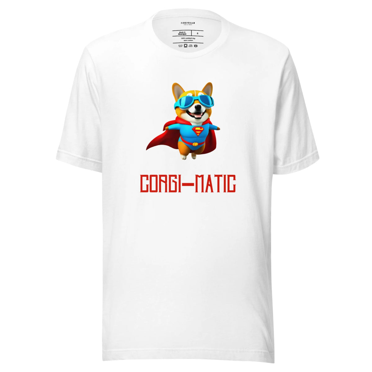 Corgi Matic Staple T-Shirt - Funny Nikko