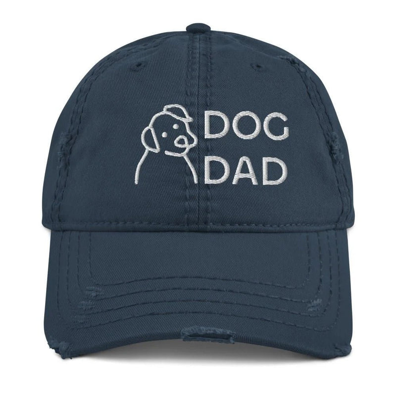 Dog Dad Distressed Hat - Funny Nikko