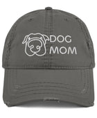 Dog Mom Distressed Hat - Funny Nikko