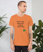 Don't test bugs out, design them out man t-shirt - Funny Nikko