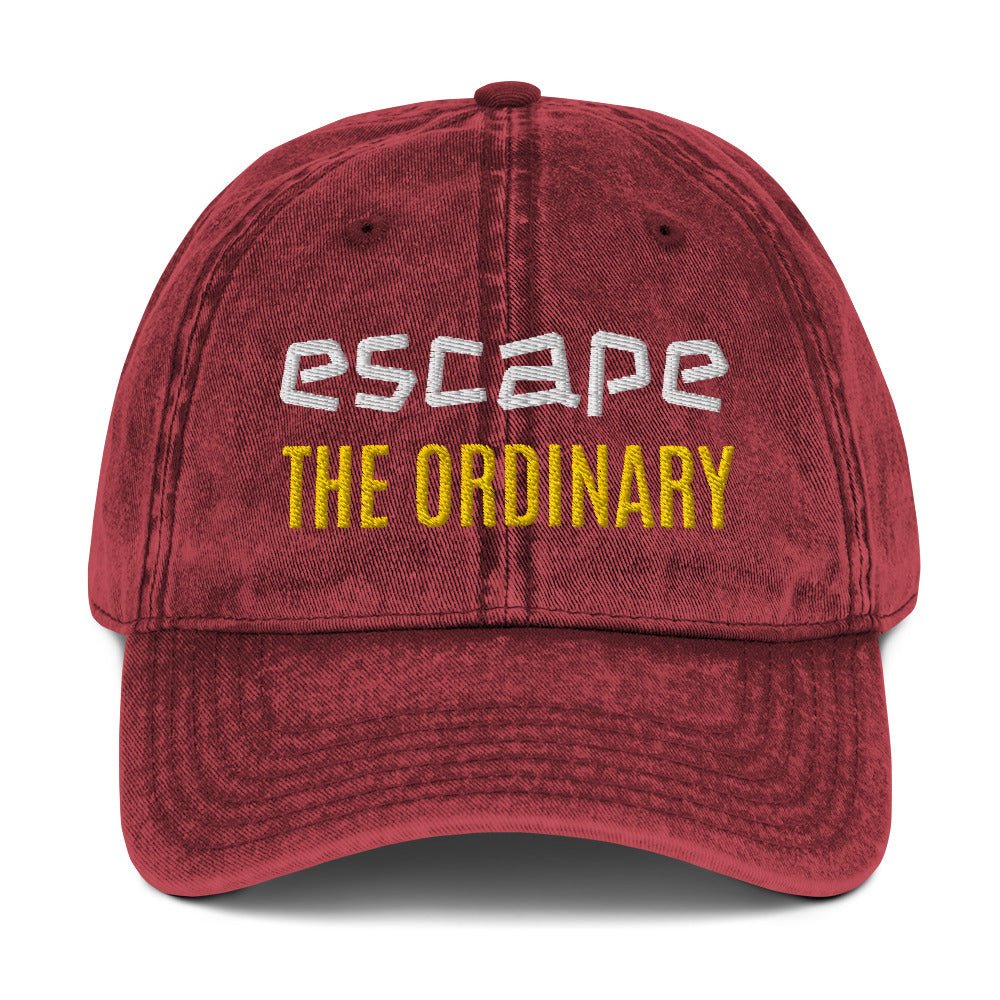 Escape The Ordinary Vintage Cap - Funny Nikko