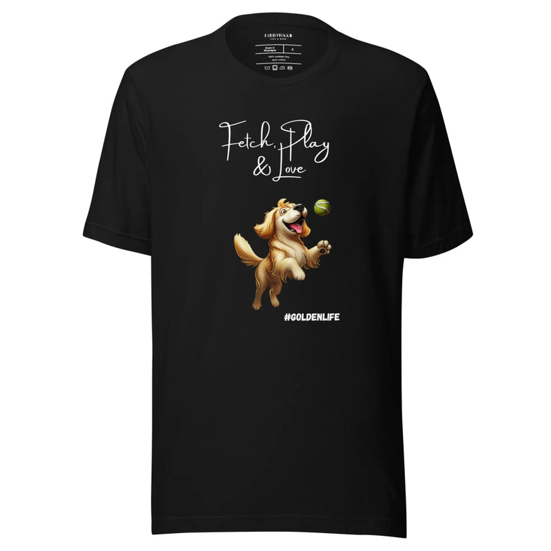 Fetch, Play & Love Staple T-Shirt - Funny Nikko