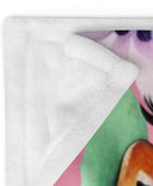 Floral Chihuahua Throw Blanket - Pink - Funny Nikko