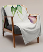 Frenchie and Flowers Throw Blanket - Funny Nikko