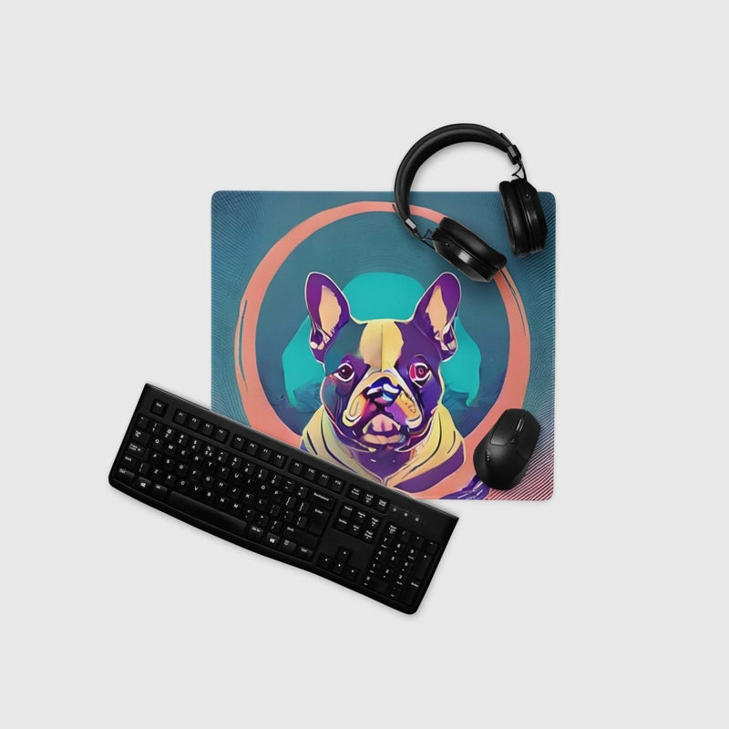 Frenchie in Space Gaming Mouse Pad - Funny Nikko