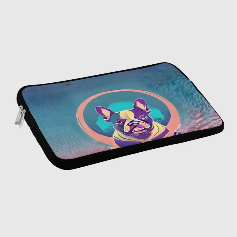Frenchie in Space Laptop Sleeve - Funny Nikko