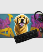 Golden Retriever Graffiti Gaming Mouse Pad - Funny Nikko