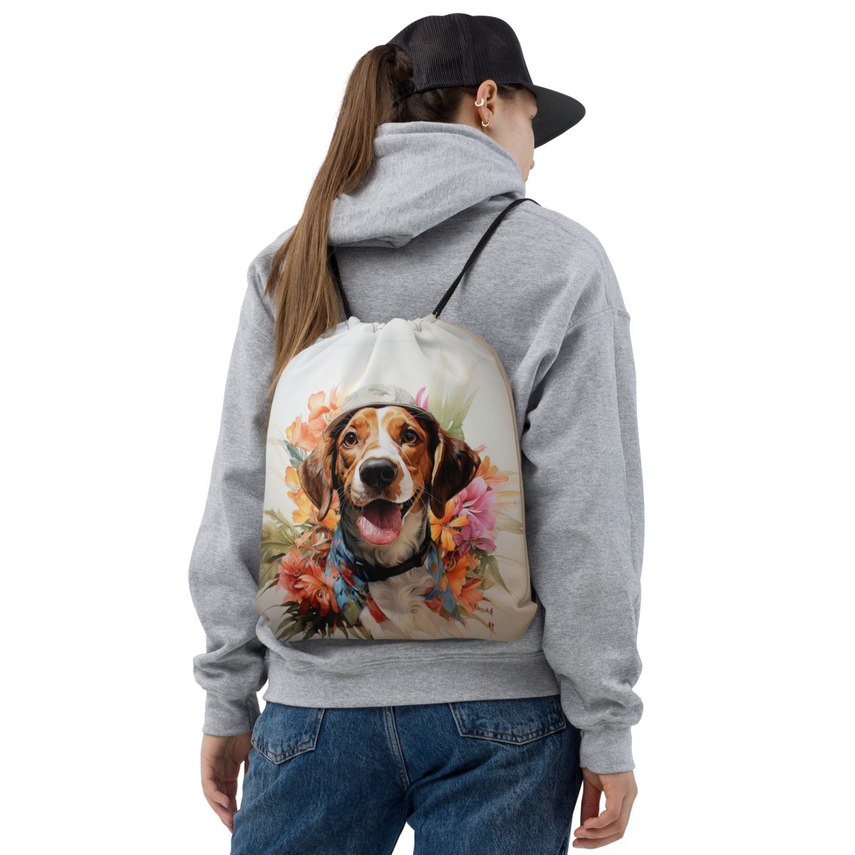 Hawaiian Beagle String Bag - Funny Nikko
