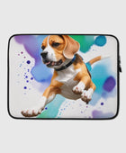 Jumping Beagle Laptop Sleeve - Funny Nikko