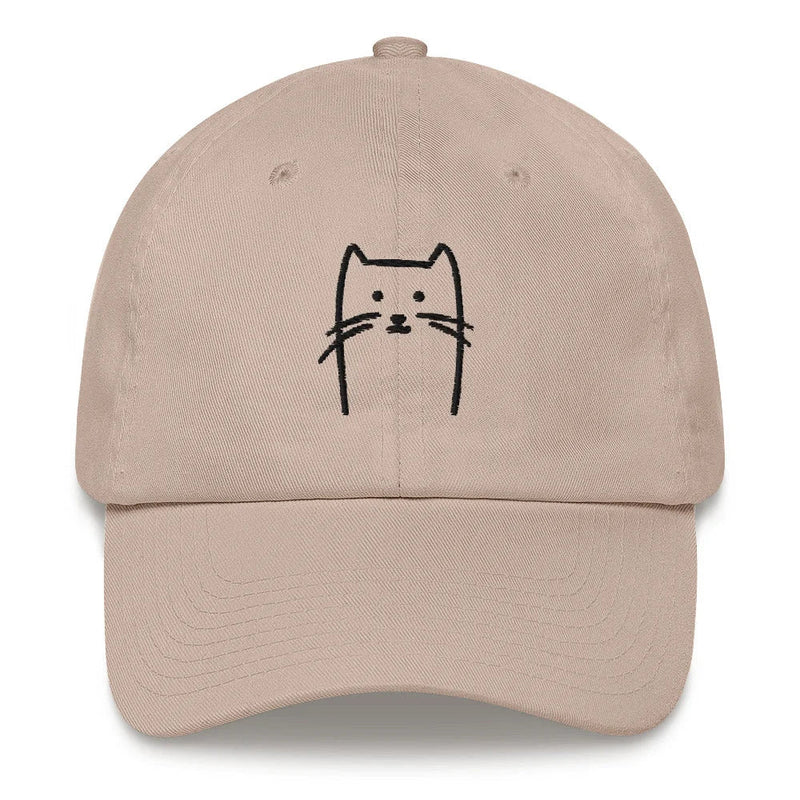 Kitty Unstructured Classic Dad Hat - Funny Nikko