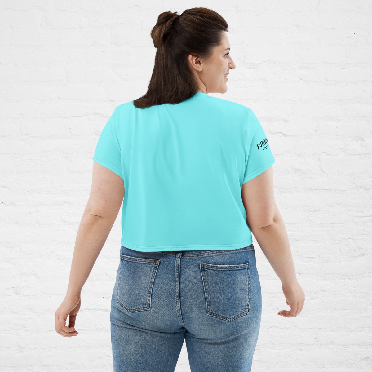 Lab in Turquoise Crop Top - Funny Nikko