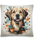 Labrador Love Portrait Throw Pillow - Funny Nikko