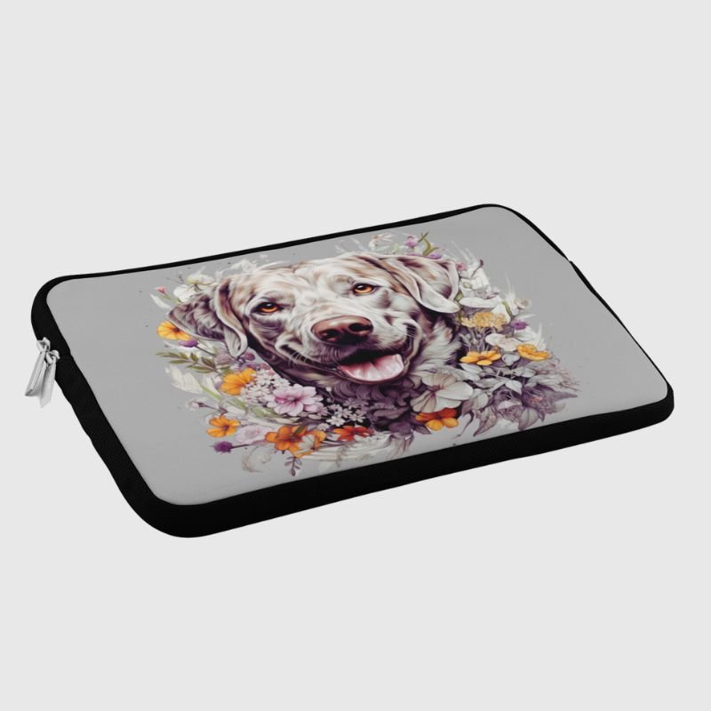 Labrador Sketch Laptop Sleeve - Funny Nikko