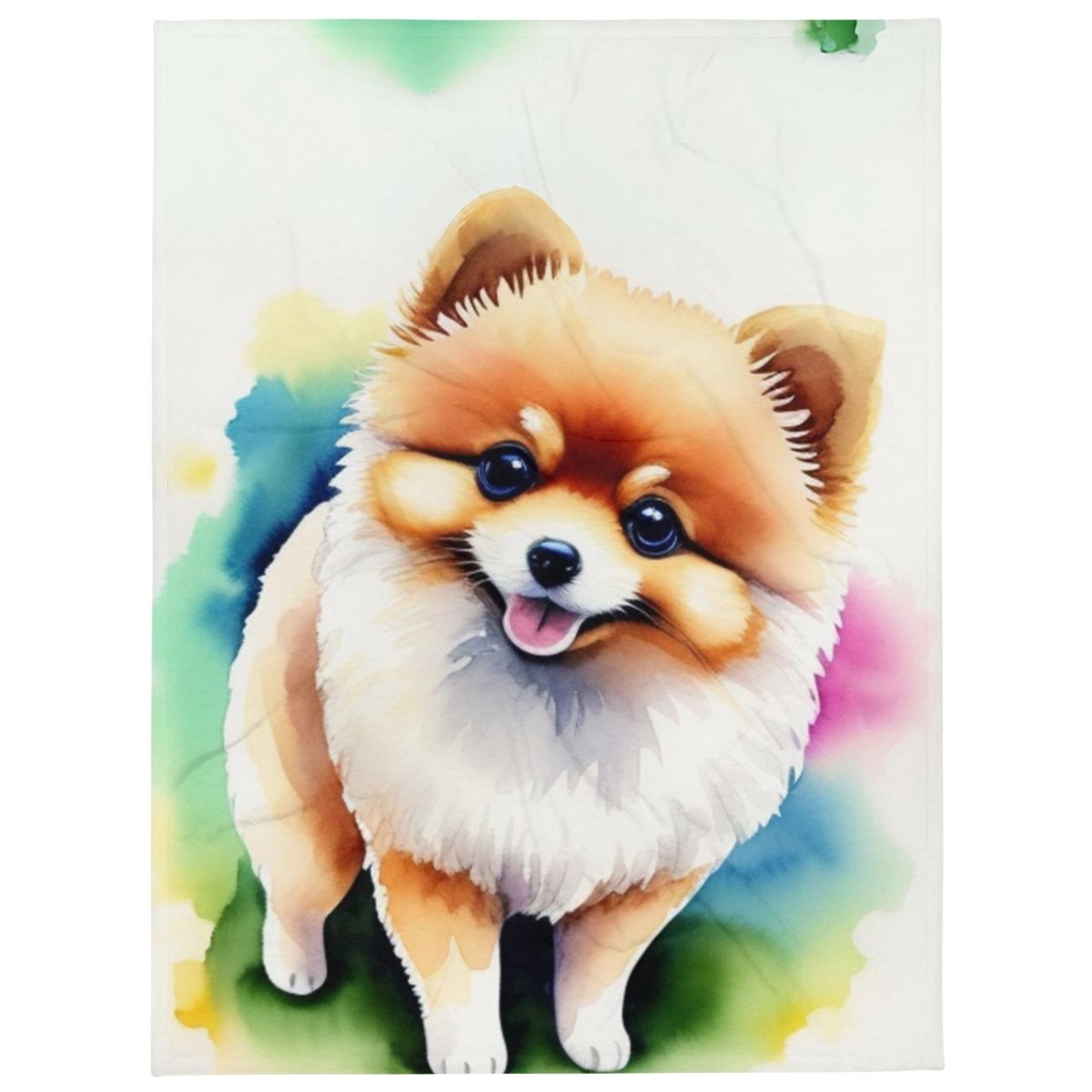 Lovely Pomeranian Cozy Throw Blanket - Funny Nikko