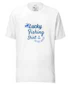 Lucky Fishing Man Staple T-Shirt - Funny Nikko