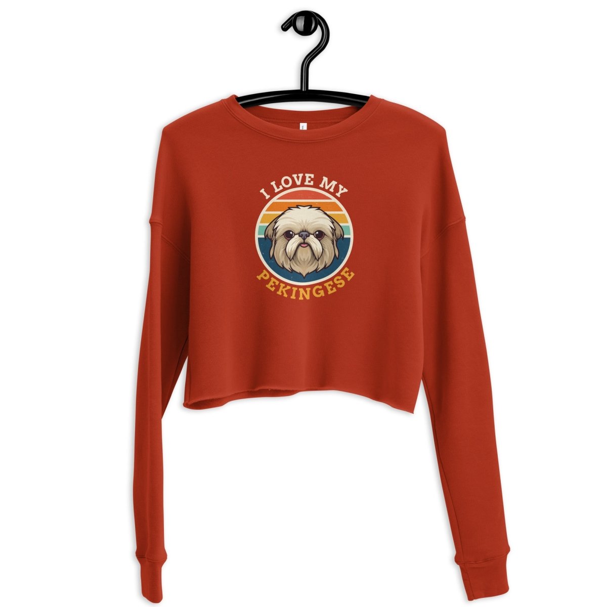Pekingese Love Crop Sweatshirt - Funny Nikko