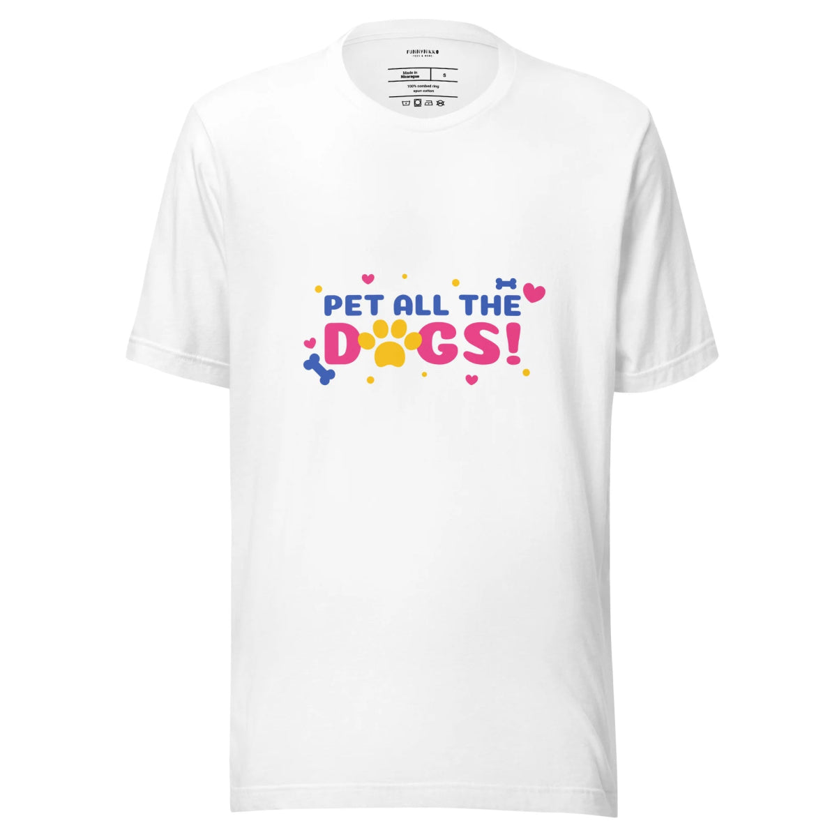 Pet All The Dogs Staple T-Shirt - Funny Nikko