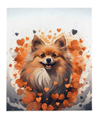 Pomeranian Love Throw Blanket - Funny Nikko