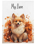Pomeranian My Love Throw Blanket - Funny Nikko
