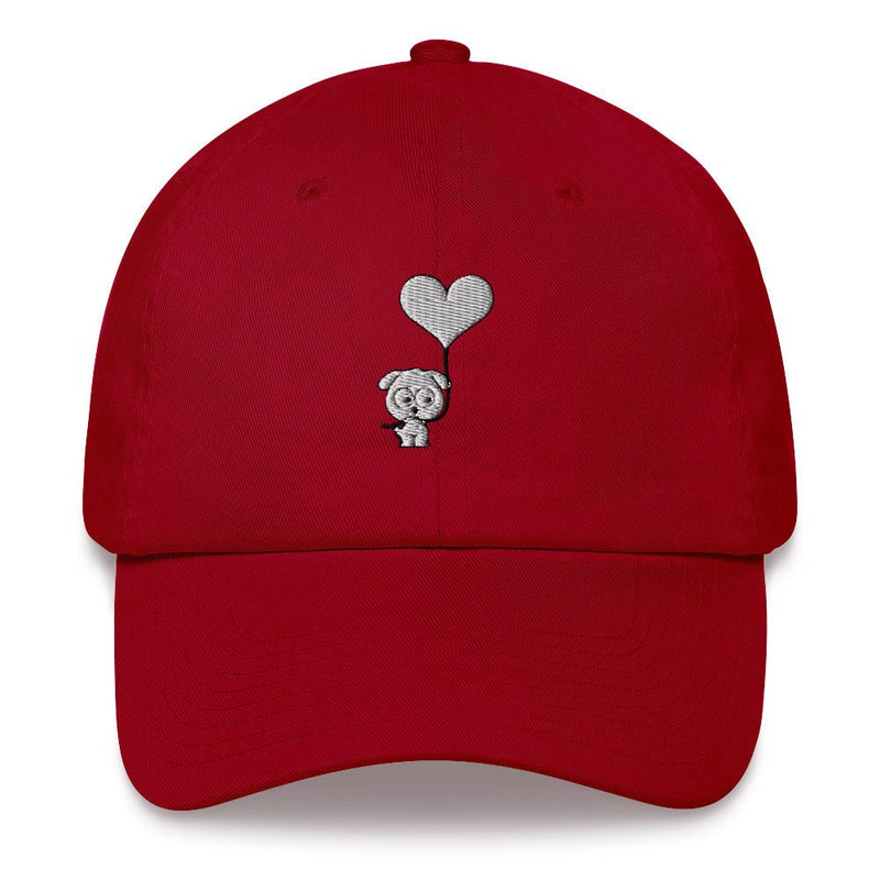Puppy with a Balloon Unstructured Classic Dad Hat - Funny Nikko