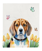 Romantic Beagle Throw Blanket - Funny Nikko