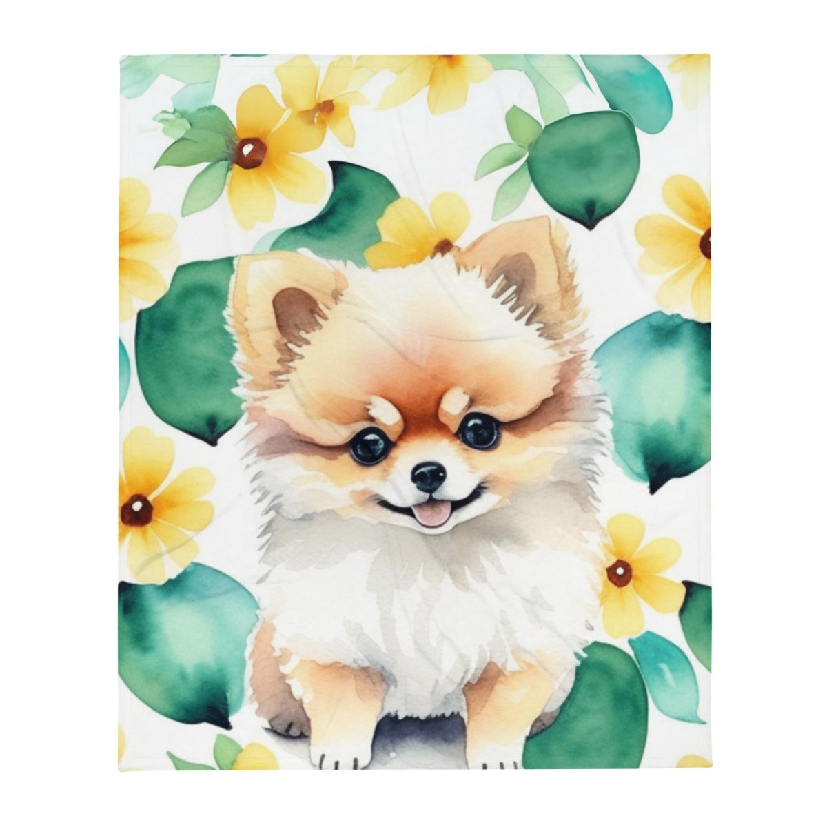 Romantic Pomeranian Throw Blanket - Funny Nikko