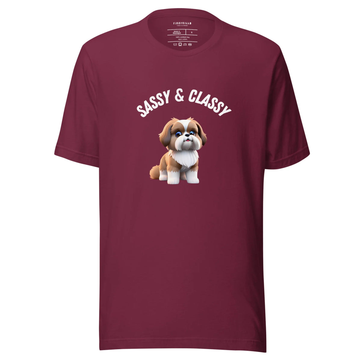Sassy & Classy Shih Tzu Staple T-Shirt - Funny Nikko