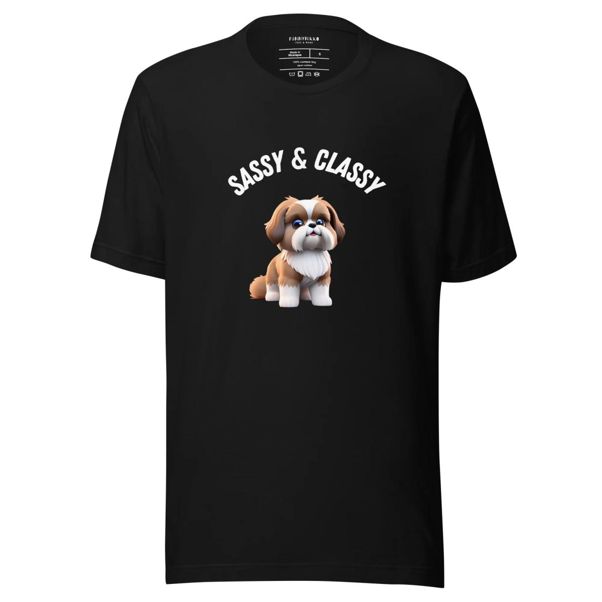 Sassy & Classy Shih Tzu Staple T-Shirt - Funny Nikko