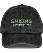Smiling Is Contagious Vintage Cap - Funny Nikko